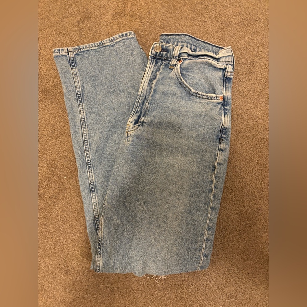 GAP High Rise Straight Leg Jeans